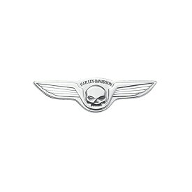 【91723-02】ハーレー純正　デコレイティブメダリオン ウイング・スカル クロームSkull with Wings Chrome Medallion M8ツーリング&トライク V-ROD