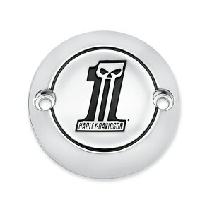 【25600065】ハーレー純正 ナンバーワンスカル・コレクション タイマーカバーNumber One Skull Timer Cover M8ソフテイル M8ツーリング&トライク
