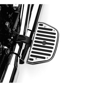 �y50177-95�z�n�[���[���� �N���[�������o�[�E�t�b�g�{�[�h�C���T�[�g �p�b�Z���W���[ �g���f�B�V���i���V�F�C�vChrome and Rubber Passenger Footboard Inserts - Traditional Shape EVO�c�[�����O M8�c�[�����O&