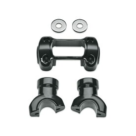 【55900194】ハーレー純正　ハンドルバーライザー＆クランプキット グロスブラックHandlebar Riser and Clamp Kit M8ソフテイル