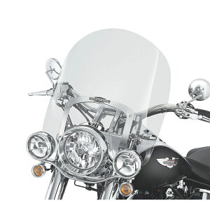y57141-05zn[[ LOTCYEmX^WbNEH-Df^b`uE EChV[h FL\teCpKing-Size Nostalgic H-D Detachables Windshield for FL Softail Models - 18 in. Light Smoke