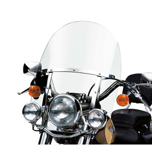 y58240-95zn[[ H-Df^b`uELOTCYEEChV[h FL\teCp |bVu[XKing-Size H-D Detachables Windshield for FL Softail Models - 21 in. Clear Polished Braces EVO\te