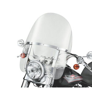 y58243-95zn[[ H-Df^b`uELOTCYEEChV[h FL\teCp |bVu[X King-Size H-D Detachables Windshield for FL Softail Models - 21 in. Clear Polished Braces EVO\t