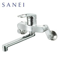 SANEI（三栄水栓）【K17CS】壁付シングルレバー混合水栓　壁付タイプ　K1712-13後継品　■送料無料（北海…