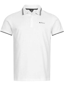 Ben Sherman ベンシャーマン / ティップラインポロシャツ White -送料無料-