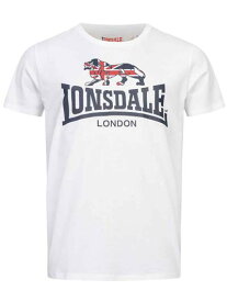 LONSDALE ロンズデール / ライオンロゴプリントTシャツ(STOURTON) White -送料無料-