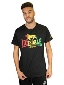 LONSDALE ロンズデール / ライオンロゴプリントTシャツ(FREEDOM) Black -送料無料-