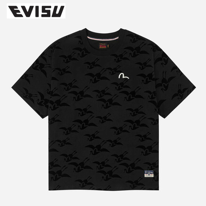 楽天市場】EVISU エヴィス Tシャツ 半袖 メンズ オールオーバーカモメ 