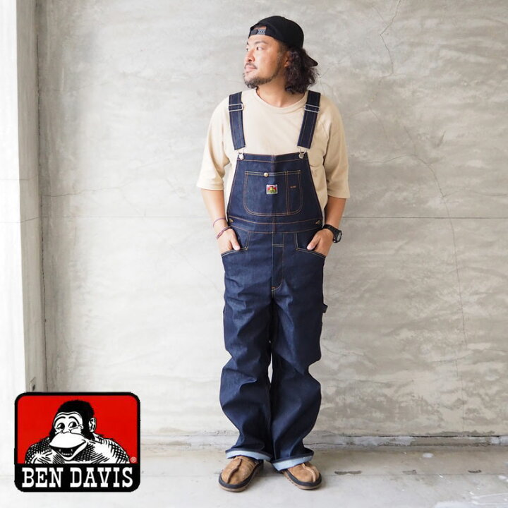 楽天市場】BEN DAVIS ベンデイビス オーバーオール デニム OVERALLS 