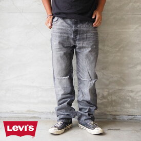 Levi's リーバイス 501 デニム パンツ メンズ ORIGINAL FIT オリジナルフィット 005013414 ストレート デニムパンツ ブラックデニム ダメージ加工 ジーンズ ダメージ 色落ち ボタンフライ ブラック levis