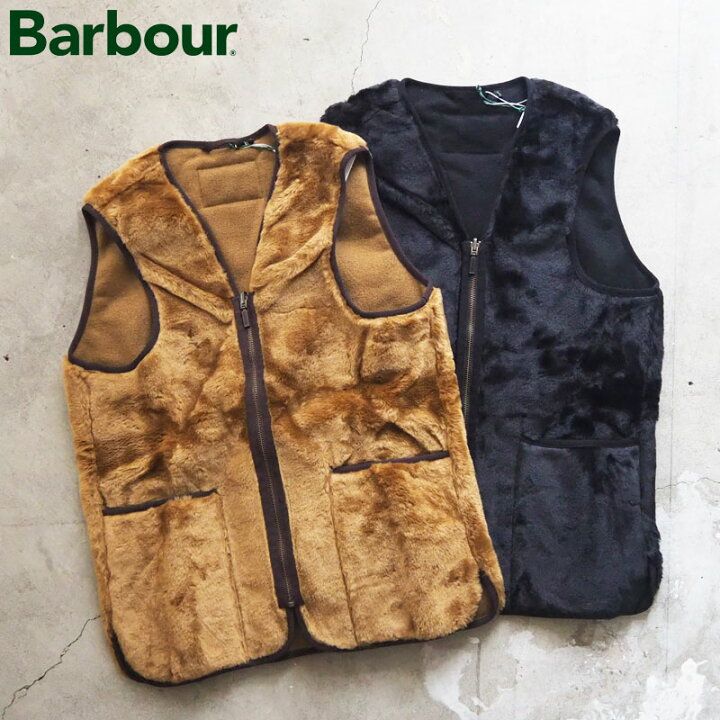 楽天市場】Barbour バブアー ベスト メンズ レディース ファーライナー 