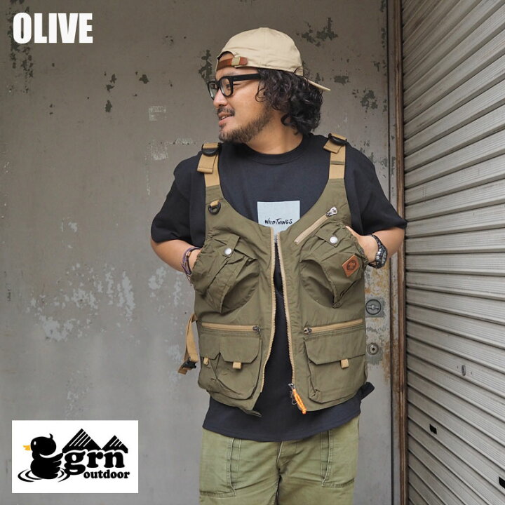 楽天市場】grn outdoor ジーアールエヌ ベスト キャンパーベスト 