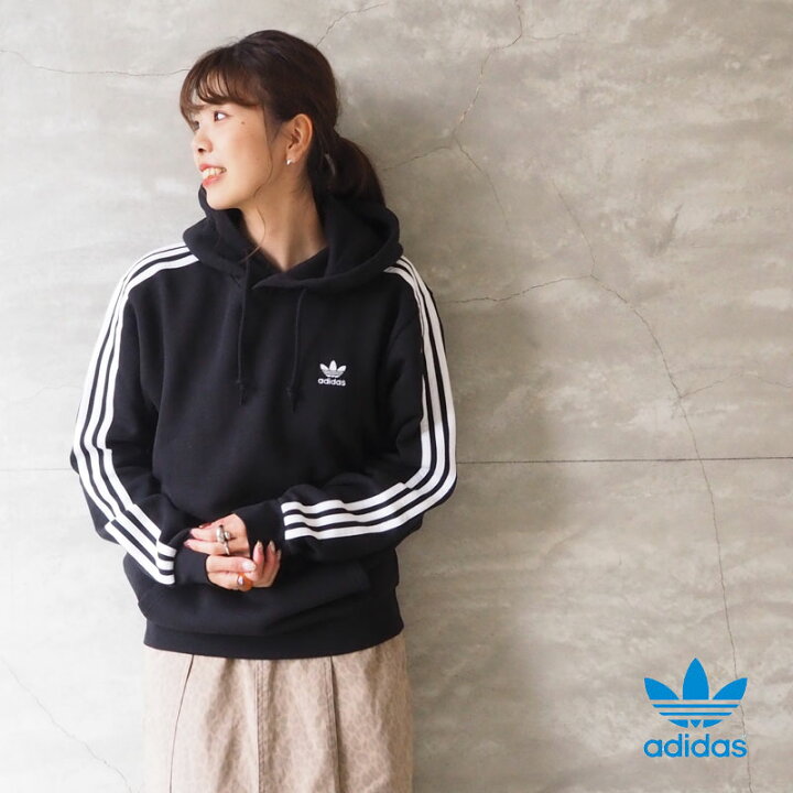 楽天市場 Adidas Originals アディダス オリジナルス パーカー 3 Stripes Hoodie Jla40 メンズ レディース スウェット ワンポイント 3本ライン プルオーバー フーディー フード 裏起毛 スポーツ トレーナー 三本ライン ロゴ 黒 ブラック Headfootmixism