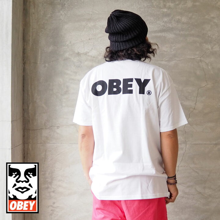 楽天市場 Obey オベイ Tシャツ Obey Bold プリントtシャツ Obey2349 メンズ レディース プリント ロゴ ストリート 半袖 半袖tシャツ バックプリント おしゃれ 黒 白 ボールド Headfootmixism