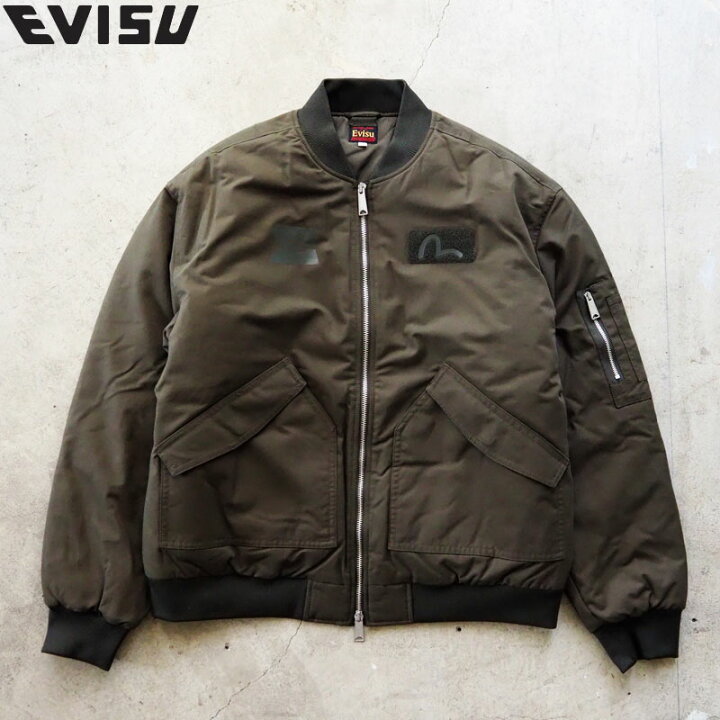 楽天市場】EVISU エヴィス ジャケット MA-1 メンズ MA1 Eとカモメ 