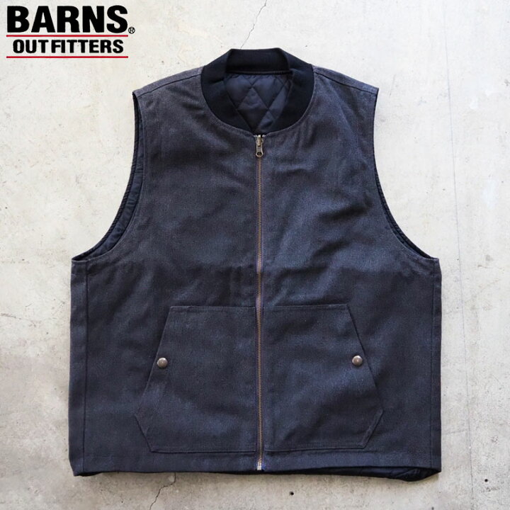 楽天市場】BARNS バーンズ ベスト メンズ ライト ダック リバーシブル 