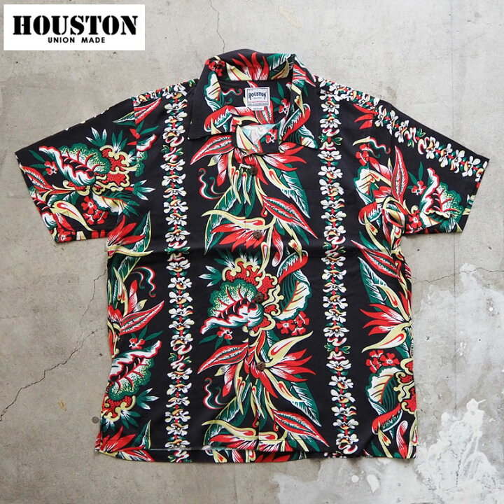 楽天市場】HOUSTON ヒューストン アロハシャツ ALOHA SHIRT BORDER 