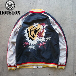 HOUSTON �q���[�X�g�� �X�J�W���� INDIGO SOUVENIR JACKET TIGER �X�[�x�j�A�W���P�b�g 51489 �����Y �W���P�b�g �h�J �f�j���� �R�b�g�� �X�[�x�j�A�W���P�b�g �^�C�K�[ �� ���� �h�� �A���J�W �~���^��
