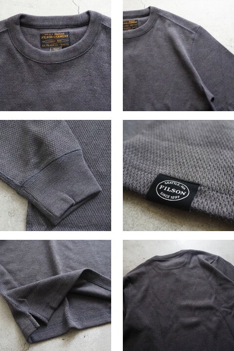 楽天市場】FILSON フィルソン ロンT WAFFLE KNIT THERMAL CREW 83578 