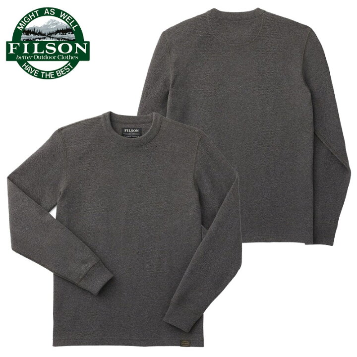 楽天市場】FILSON フィルソン ロンT WAFFLE KNIT THERMAL CREW 83578 