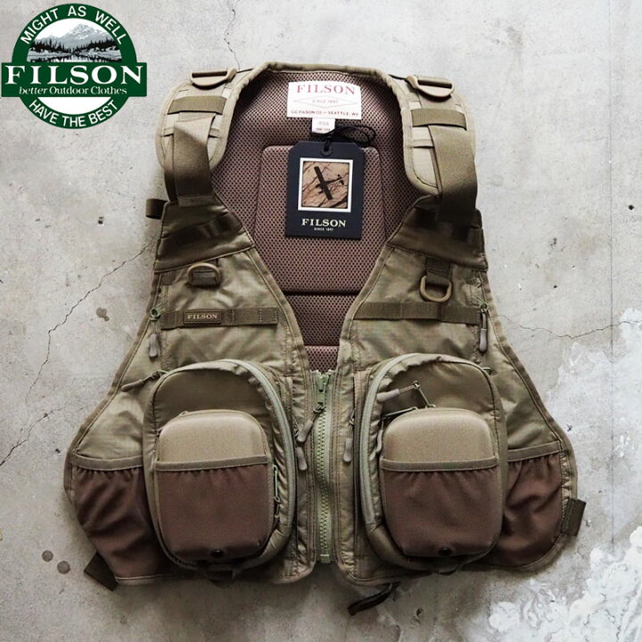 楽天市場】FILSON フィルソン ベスト FISHING GUIDE VEST 93499 メンズ 