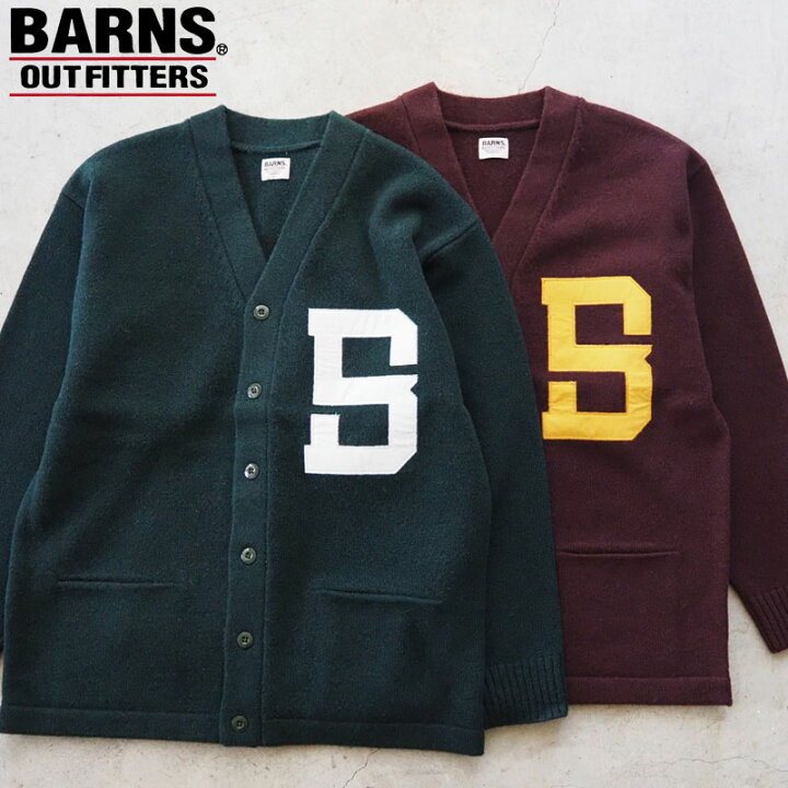 楽天市場】BARNS バーンズ カーディガン メンズ ユニバーシティ ニット 