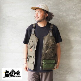 grn outdoor ジーアールエヌ アウトドア テブラ ベスト TEBU RIFLEMAN VEST GO3205Q メンズ レディース テブラベスト フィッシングベスト キャンパーベスト ロクヨン キャンパー 撥水 アウトドア ポケッ トキャンプ 黒 ベージュ オリーブ 手ぶら