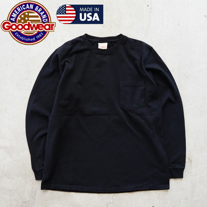 楽天市場】GOODWEAR グッドウェア ロンT USA製 030081 メンズ 