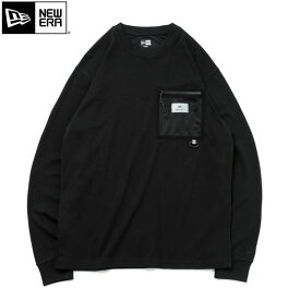 NEWERA ニューエラ ロンT メンズ 長袖 フィールド ポケット パフォーマンス Tシャツ Angler Collection レギュラーフィット 14116995 14116996 長袖Tシャツ アングラー フィッシング アウトドア キャンプ メール便 黒 白