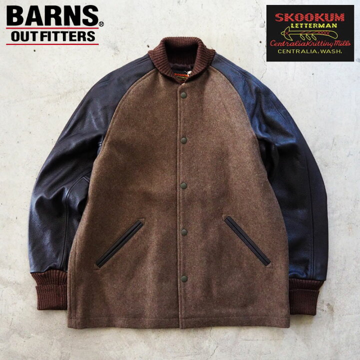 楽天市場】バーンズ × スクーカム スタジャン コラボ BARNS OUTFITTERS  