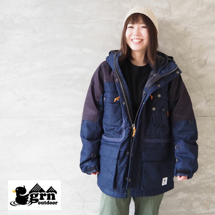 楽天市場】grn outdoor ジーアールエヌ アウトドア 難燃 ダウン 