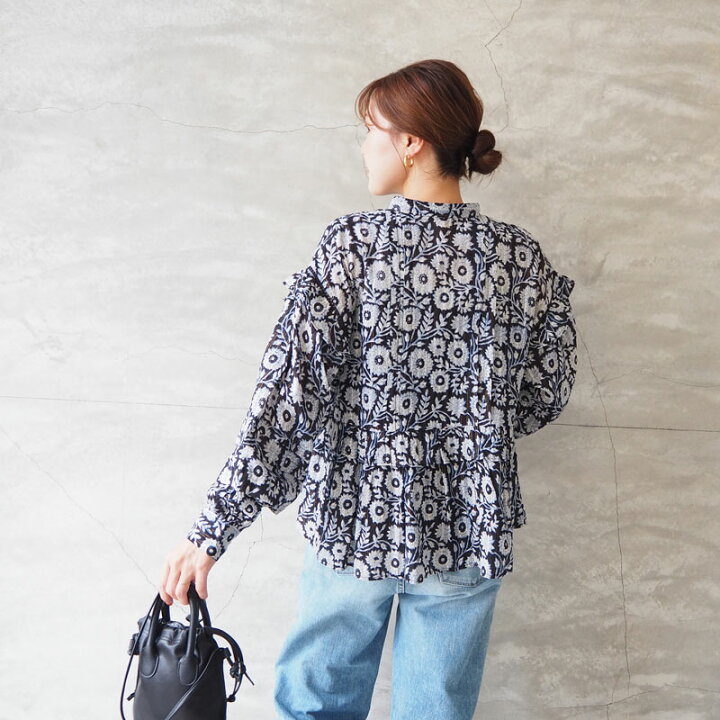 楽天市場】ヌキテパ ブラウス 長袖 シャツ ne Quittez pas COTTON 
