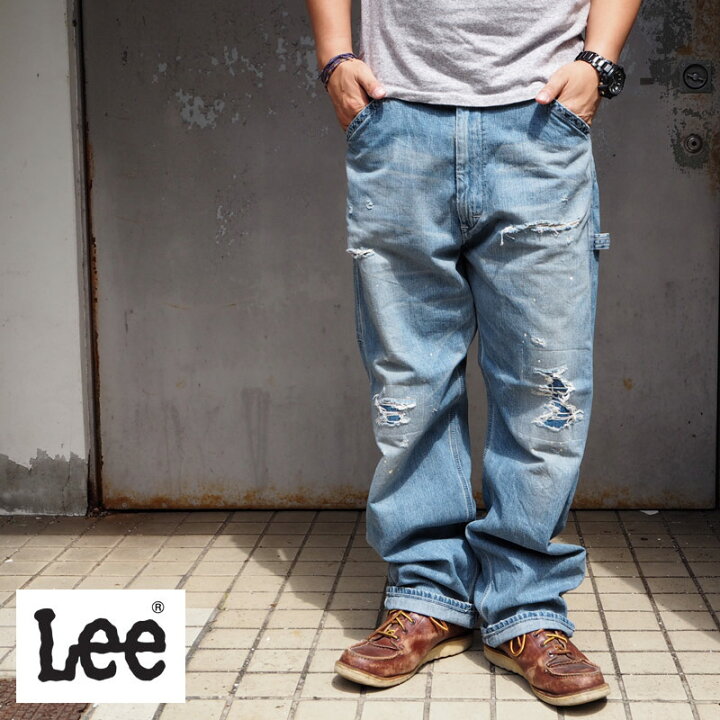 楽天市場 Lee リー Heritage Painter Clash Lm13 ペインターパンツ デニム ジーンズ メンズ ペインターパンツ Jeans リペア ダメージ リメイク 大きいサイズ Vintage加工 ヴィンテージ加工 Vintage ヴィンテージ ダメージデニム アメカジ Headfootmixism