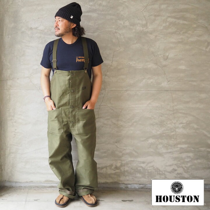 楽天市場】HOUSTON ヒューストン オーバーオール DECK PANTS 1785 