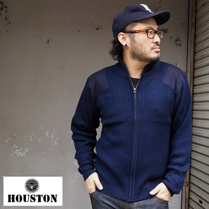 楽天市場】HOUSTON ヒューストン COMMAND ZIP SWEATER 2510 ニット 