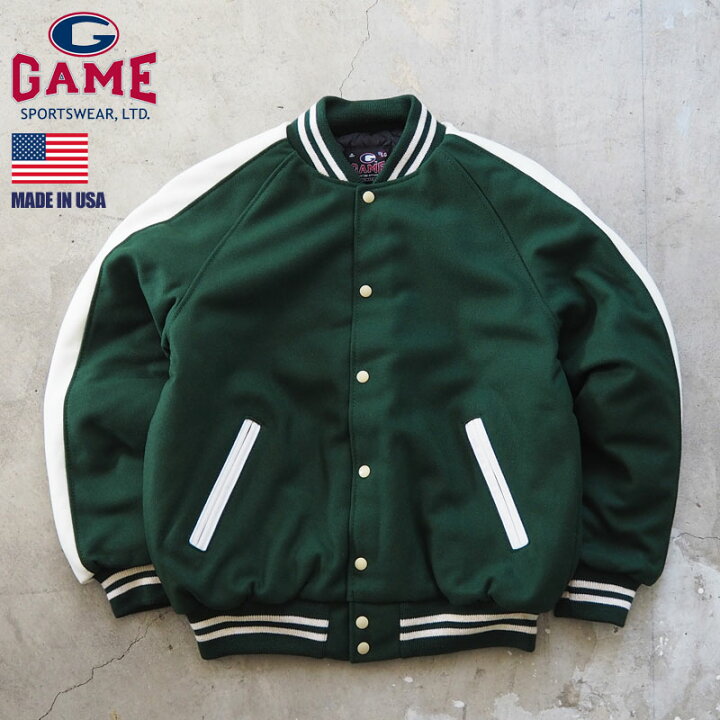 楽天市場】GAME SPORTSWEAR ゲームスポーツウェア スタジャン USA製  