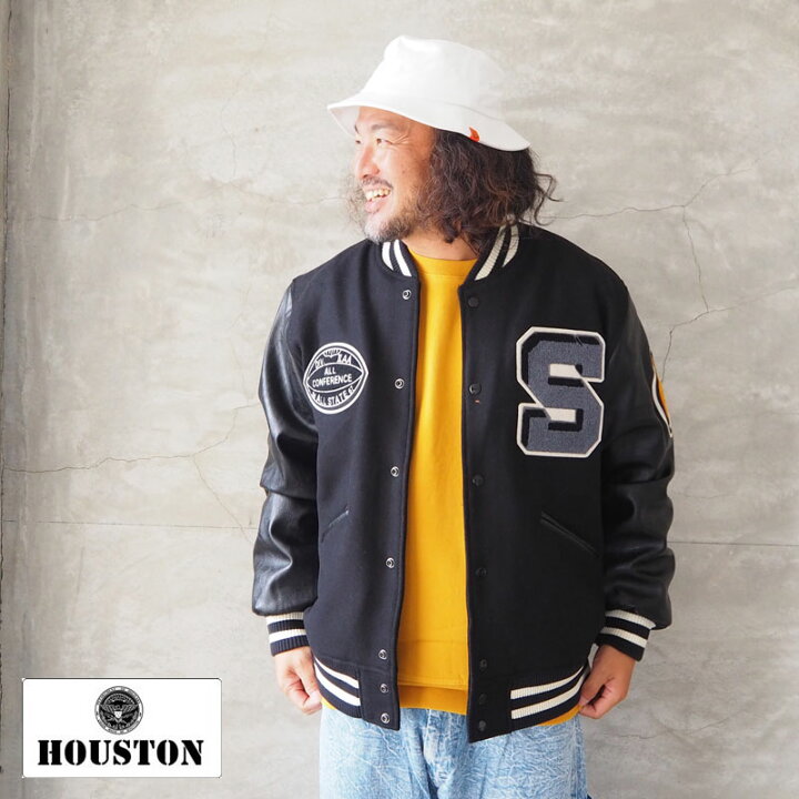楽天市場】HOUSTON ヒューストン スタジャン メンズ MELTON AWARD 