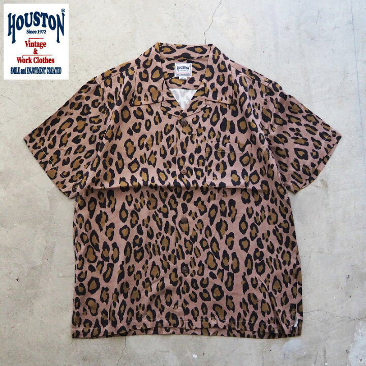 楽天市場】HOUSTON ヒューストン アロハシャツ ALOHA SHIRT LEOPARD  