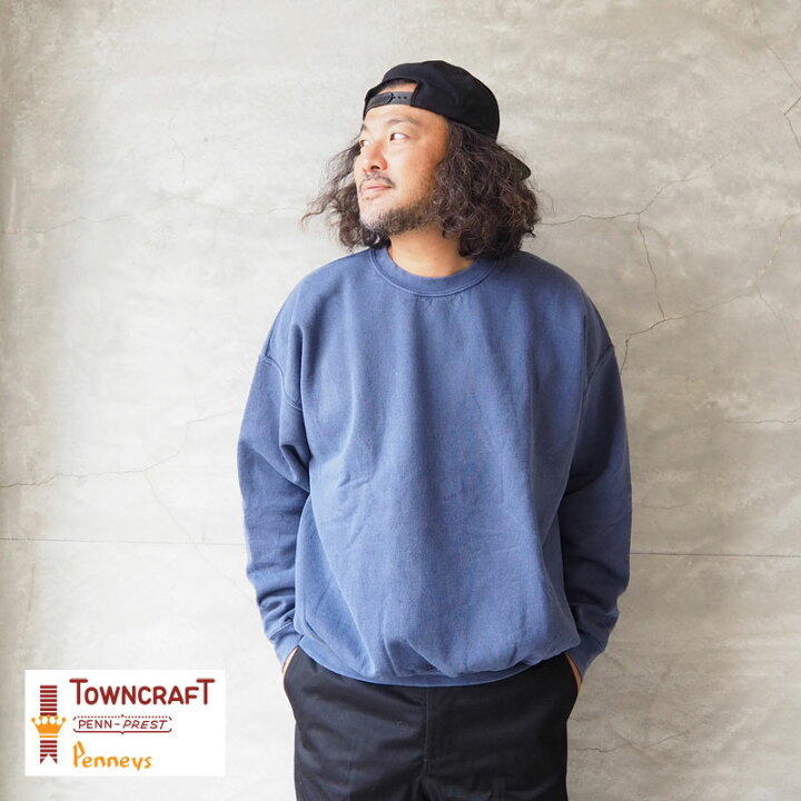 楽天市場】TOWNCRAFT タウンクラフト トレーナー メンズ PIGMENT CREW 