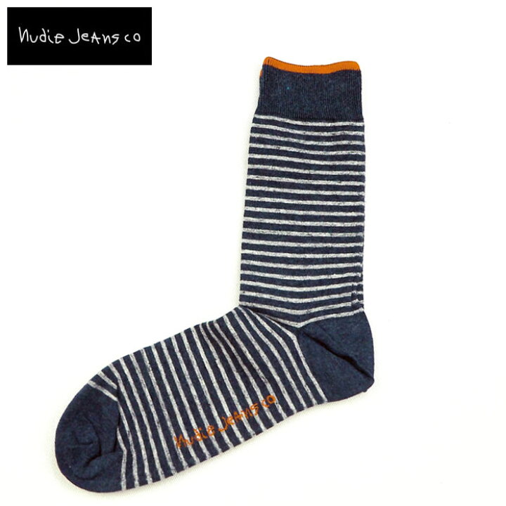 楽天市場 Nudie Jeans ヌーディージーンズ Socks Striped ソックス 靴下 7008くつした くつ下 メンズ ブランド ボーダー ボーダー柄 ボーダーソックス おしゃれ 大人 男性 プレゼント ギフト ブラック ブルー Blue ネイビー Navy カジュアル ヌーディー Nudiejeans
