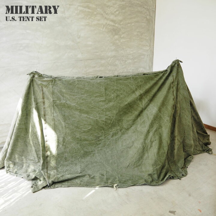 楽天市場】MILITARY ミリタリー U.S.A アメリカ軍 パップテントシート  