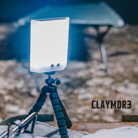CLAYMORE クレイモア スリーフェイス ミニ 3FACE MINI CLF-500 照明 LEDランプ ランタン 電気 灯り 電灯 発光 スマホ給電可能 USB Type-C充電ケーブル付き スタンド型照明 吊るし型照明 アウトドア キャンプ 災害対策 おしゃれ