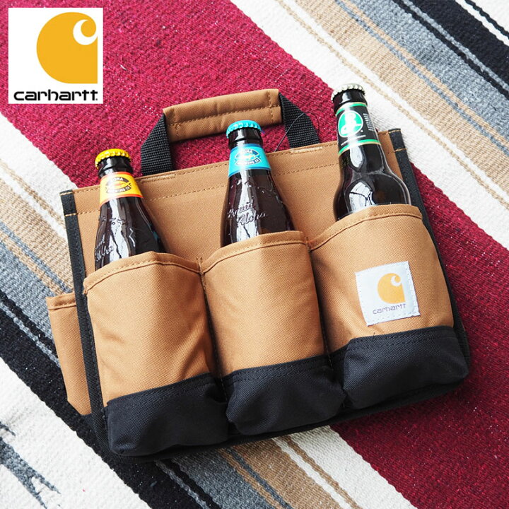楽天市場 Carhartt カーハート ドリンク バッグ 6 Pack Caddy ドリンクホルダー ボトルケース 収納 350ml缶 瓶 収納バッグ ドリンク収納 ワイン ビール レジャー キャンプ ピクニック q アメカジ アウトドア おしゃれ 無地 ワンポイント Headfootmixism