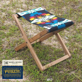 PENDLETON ペンドルトン MADE BY SEVEN メイドバイセブン スツール オットマン スツール FOLDING OTTOMAN STOOL MB7-OTTOMANSTOOL H12L チェア イス 椅子 アウトドアチェア キャンプチェア 折りたたみチェア 折りたたみ アウトドア キャンプ 木製