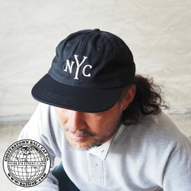 クーパーズタウン キャップ COOPERSTOWN BALL CAP ボールキャップ NYC 1431-NYC メンズ レディース ベースボールキャップ 帽子 ぼうし ニューヨークシティー ロゴ 刺繍 ブラック ネイビー コットン 綿 サイズ調節可 Dリング USA カジュアル