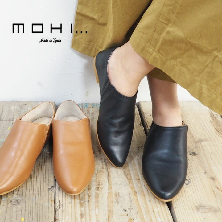 楽天市場】MOHI モヒ シューズ 19505 レザー 革 フラットシューズ 