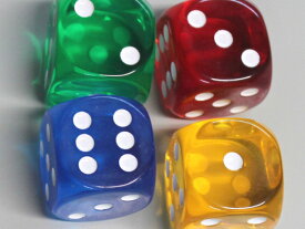 ポイントクリアダイス丸形25mm