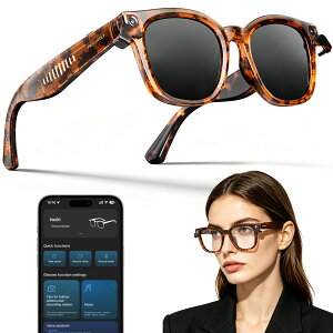 �u�V�i�I���Ԍ���I�N�[�|����15999�~�vHEADWOLF AI�X�}�[�g�O���X 8MP�J���� 4K�B�e �}�O�l�b�g�v���C�o�V�[�J�o�[ �����A�V�X�^���g �摜�F�� AI�|�� �I�[�v���C���[Bluetooth�I�[�f�B�I���� �d��