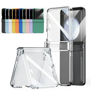 Galaxy Z Flip7 �N���A �P�[�X �J�o�[ �܂肽���݌^ ���� �J�����ی삠�� �����K���X�t�B�����t�� �����K���X+�v���X�`�b�N �O�ʋ����K���X �X�g���b�v �n�[�h�P�[�X �V���v��