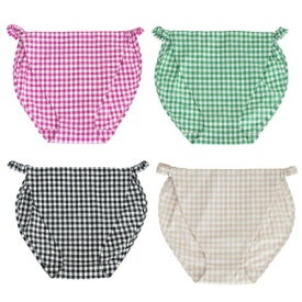 女性用 ふんどし ショーツ フンディーフンディー Fundy-Fundy リネン＆コットン ギンガムチェック ふんどしパンツ レディース 締め付けない 蒸れない ゆったり ナイトショーツ チェック 麻 リネン フンティー 旅行 トラベル 就寝用 日本製 【ゆうパケット送料無料】